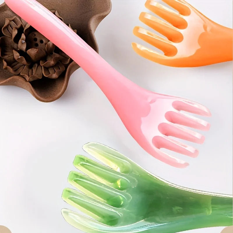 4pcs Five Claw Massage Comb Head Massager Massage Brush Five Tooth Massage Comb Acupoint Meridian Comb