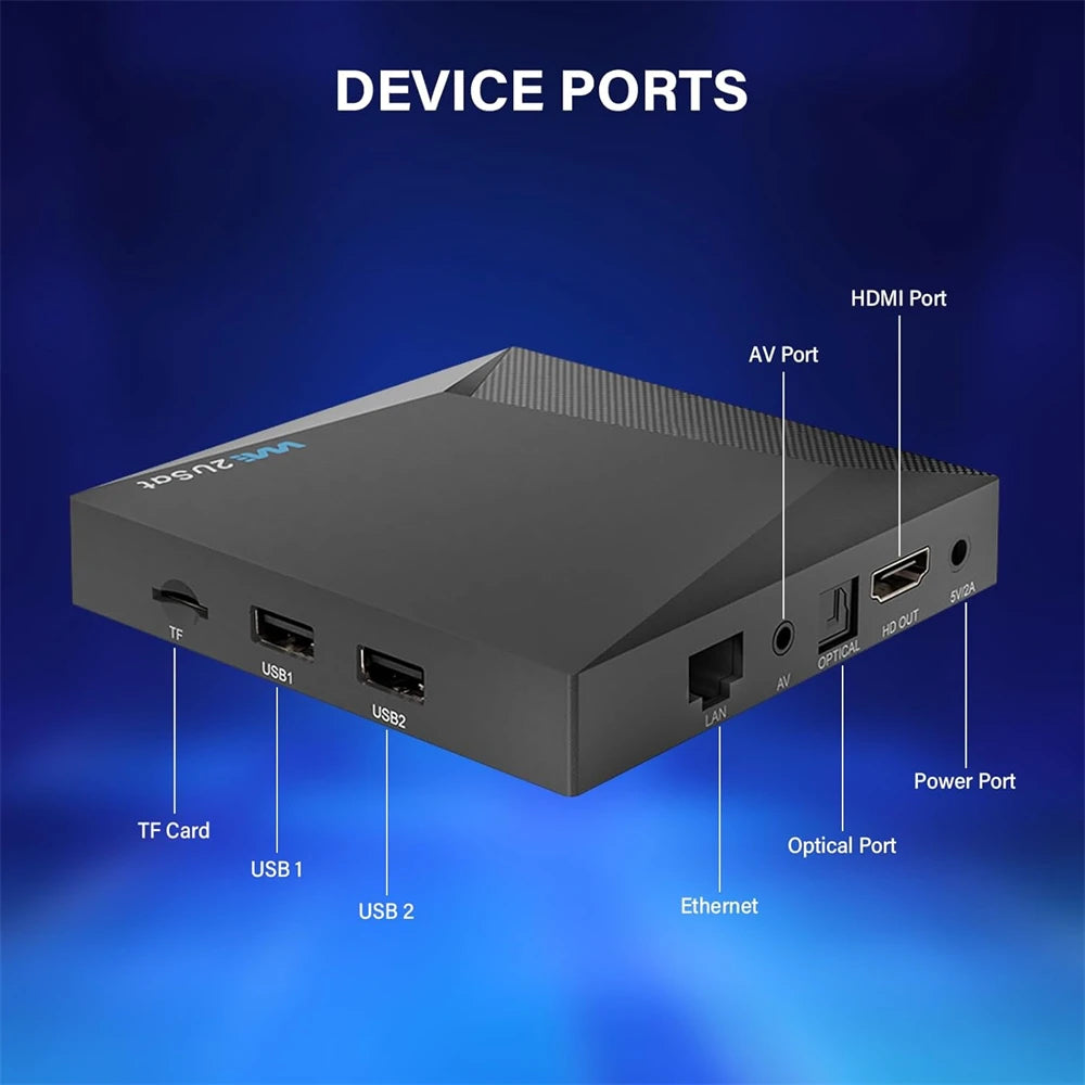 We2uSat K3 Pro 6K HDR Android Q (10.0) TV Box H.264/H.265 10bit Build in WiFi-6 2.4GHz/5GHz+BT 5.0,4GB+32GB STB Suit for the US