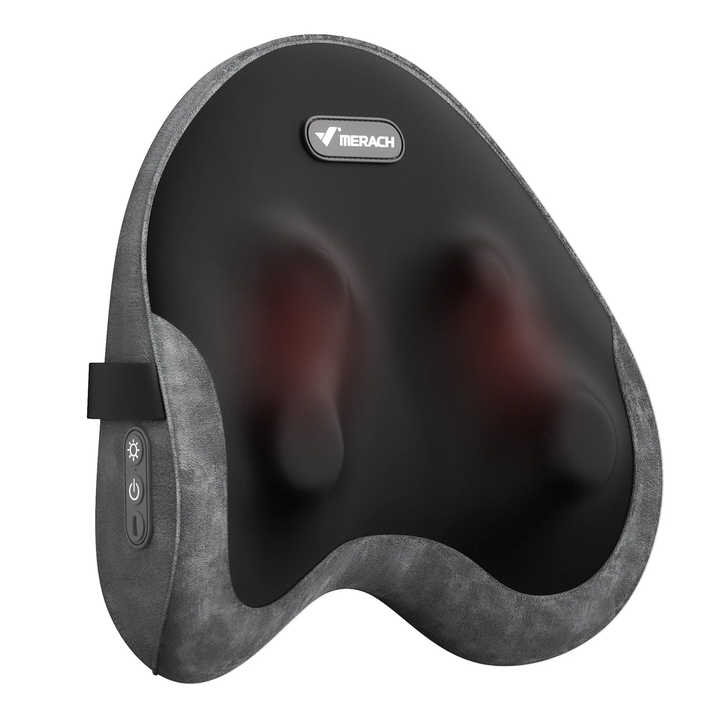 MERACH Back Massager Heated Support Pillow with 4 Shiatsu Massage Heads Memory Foam Cordless Use for Office Car or Home Chair