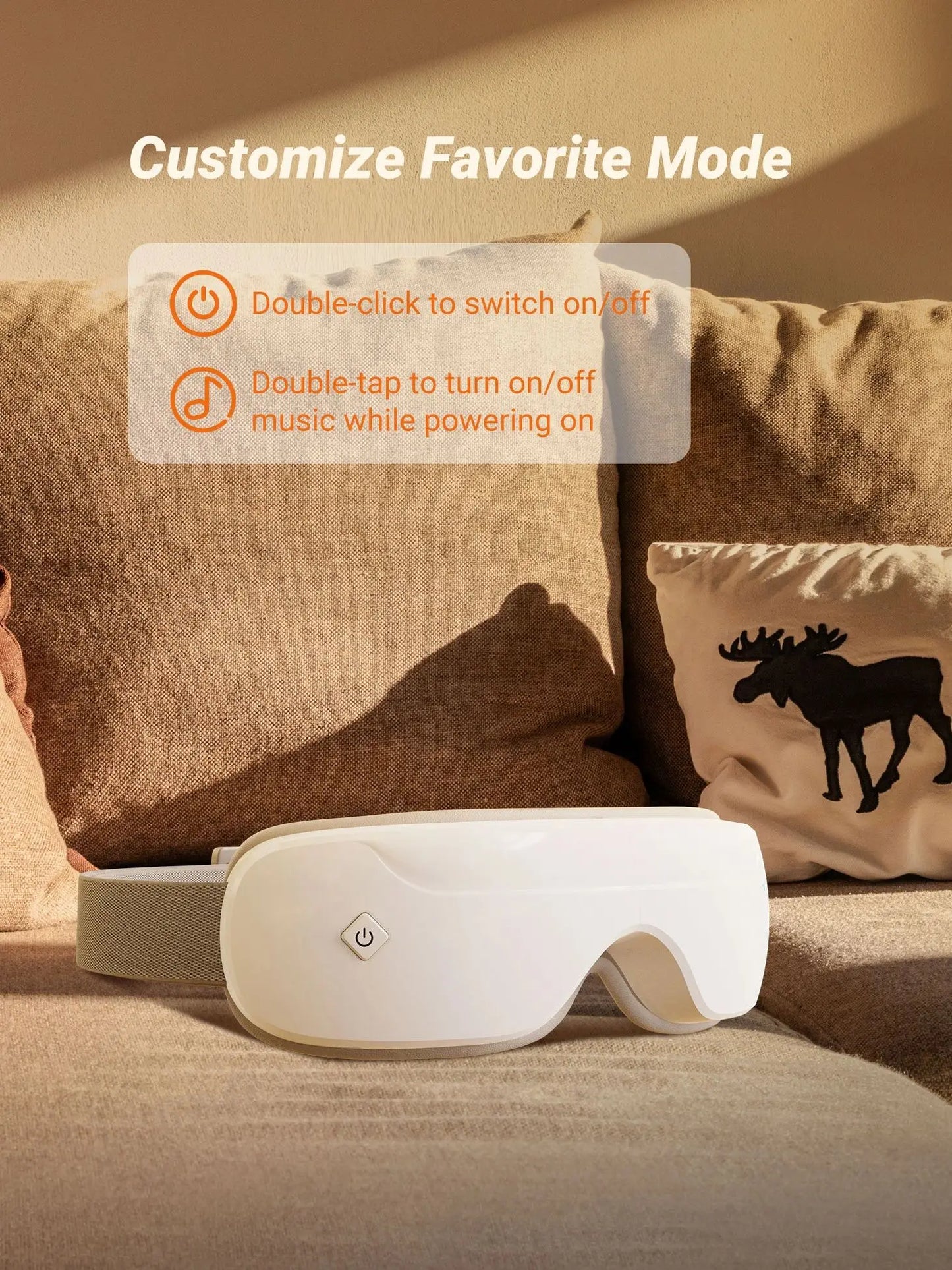 Merach Eye Massager with Heat Compression and Bluetooth Music Smart Eye Mask for Eye Care and Relaxation