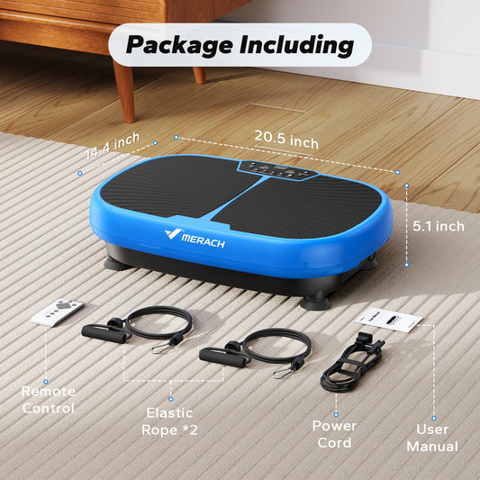 Merach EMS Vibration Plate Exercise Machine for Lymphatic Drainage Pain Relief Sleep Aid Fat Burning and Weight Loss