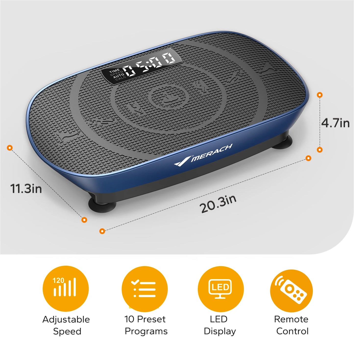 MERACH Vibration Plate Exercise Machine Whole Body Workout Power Vibrate Fitness Platform Vibration Plate Weight Loss & Shaping