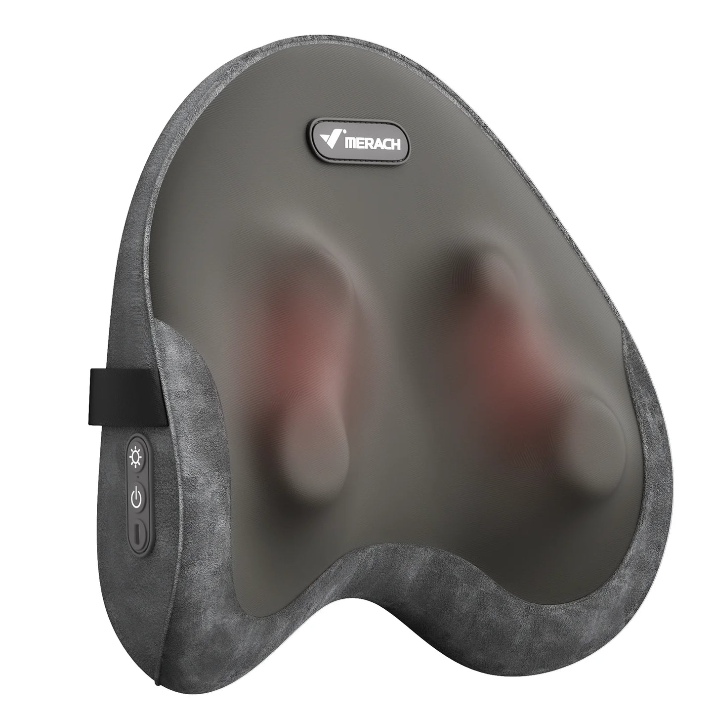 MERACH Back Massager Heated Support Pillow with 4 Shiatsu Massage Heads Memory Foam Cordless Use for Office Car or Home Chair