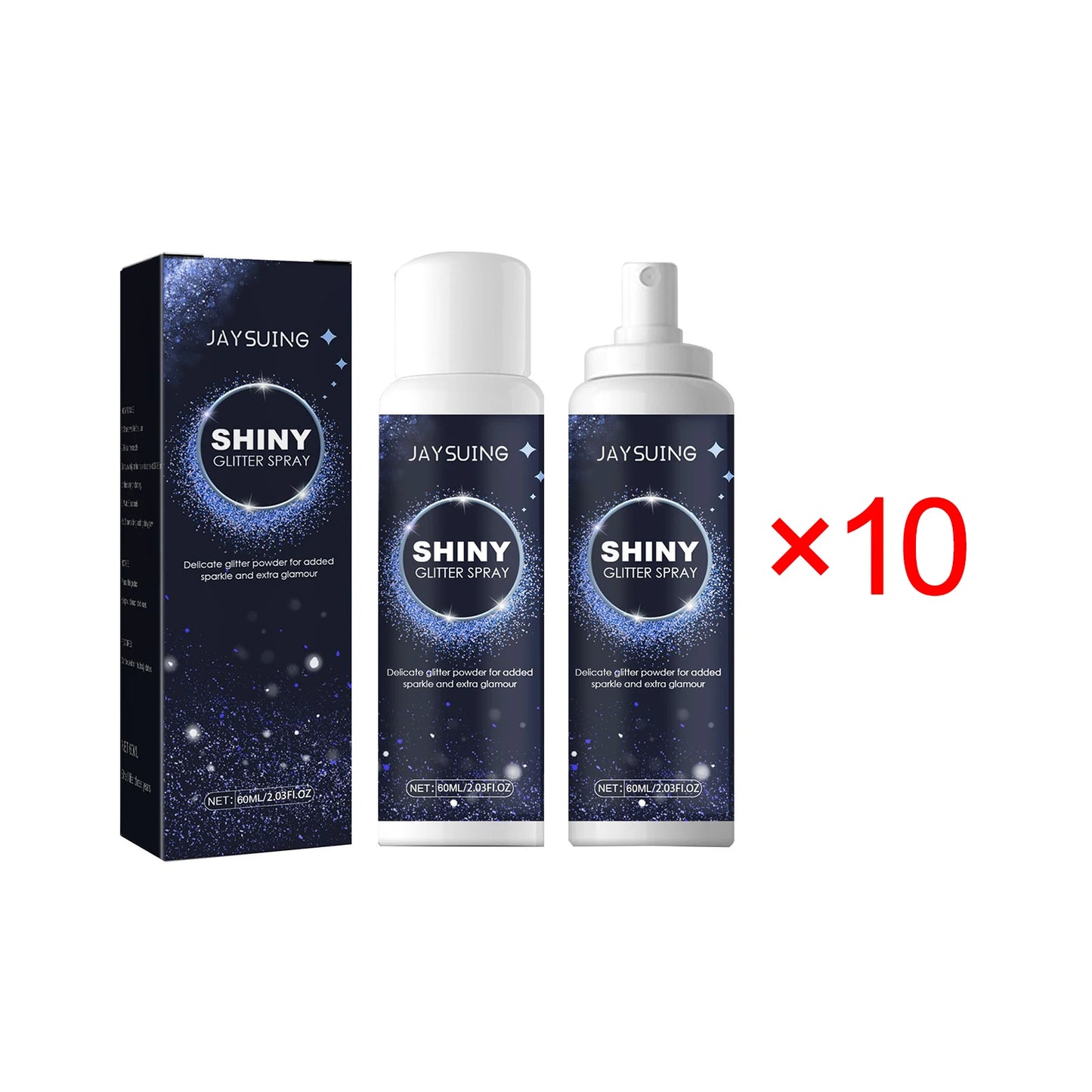 Brighten Shiny Glitter Spray Lasting Highlighter Face Body Glitter Powder Shimmer Halloween Party Nightclub Clothes Decoration