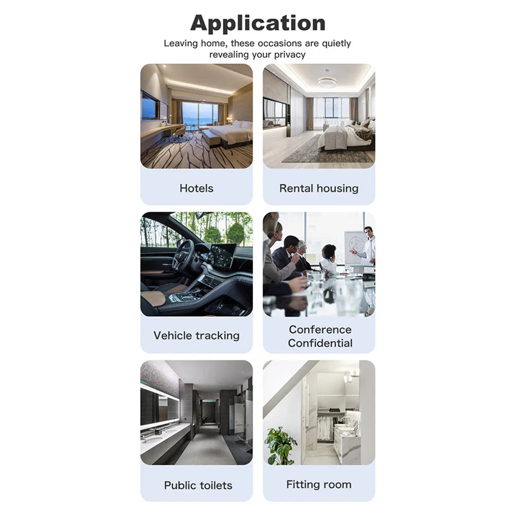 T15 Wireless Camera Detectors 5 Levels Adjustable Sensitivity Camera Detectors  Electronic Sweeper GPS Tracker Camera Monitor