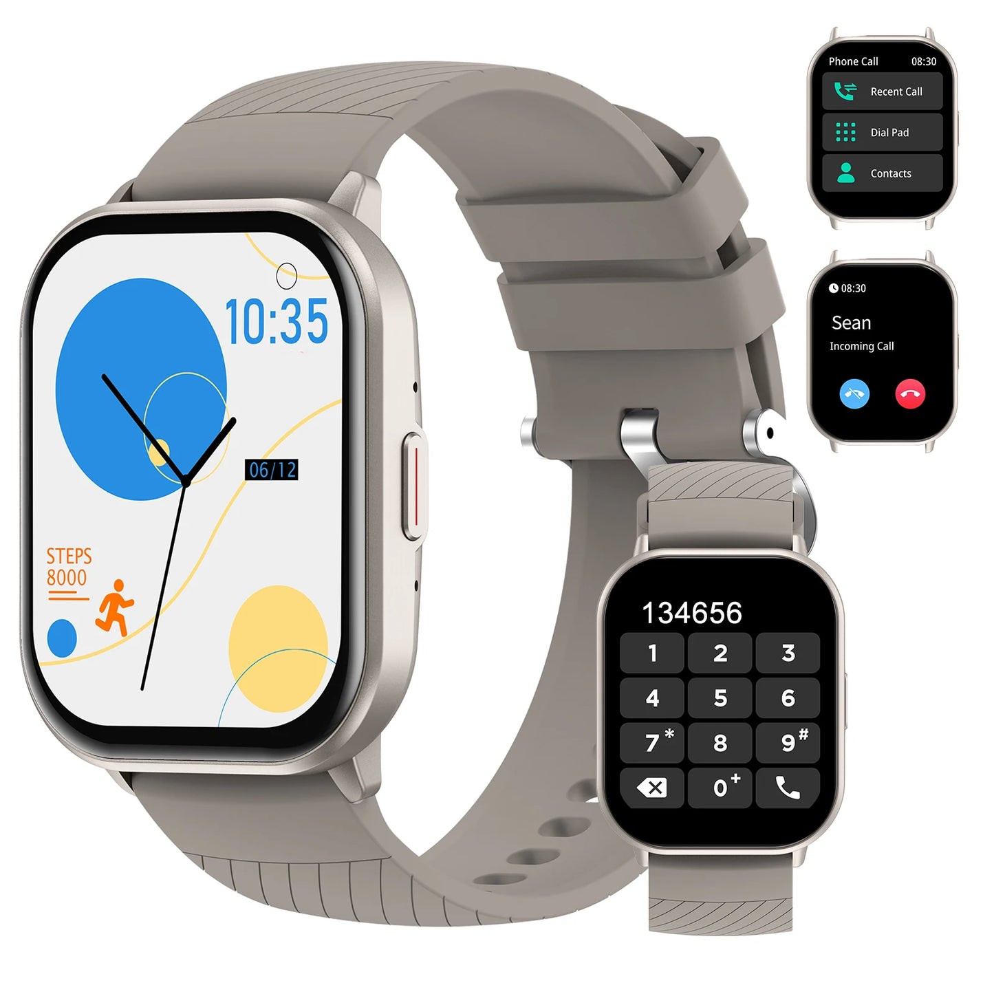 Smart watch,  calling reminder and rejection, wireless calling /dial, multi -Sport mode,SMS reminder, for iPhone/Android