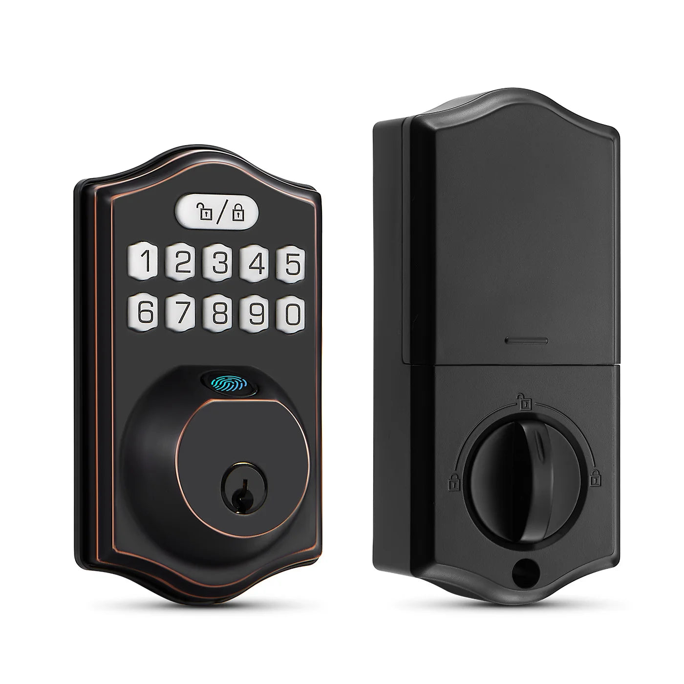 Fingerprint Door Lock Smart Deadbolt Lock Keyless Entry Door Lock Electronic Keypad Lock Easy to Install Ideal for Entry