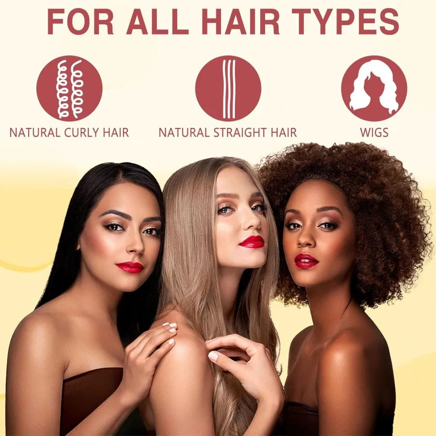 Thermal Protectant Spray Hair Growth Oil Heat Protector Serum Moisturizing Essence Conditioner Spray Satin Bonnet Detangler Comb