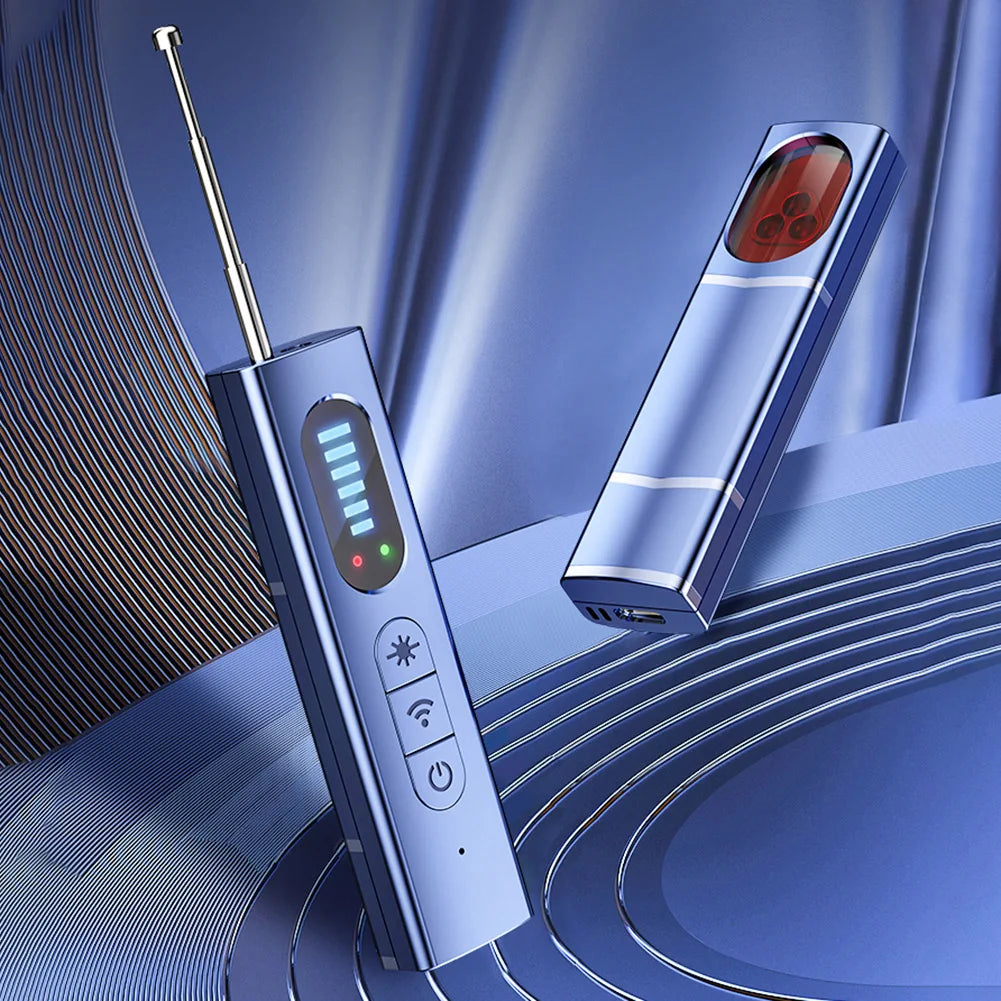 Wireless Bug Detectors 5 Levels Adjustable Sensitivity Camera Detectors 25H Working Time Electronic Sweeper for Travel