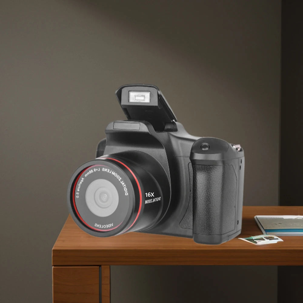 1080P 16MP Camcorder 16X Zoom Vlogging Camera with 2.4 Inch LCD Screen Video Recorder for Photography and Video