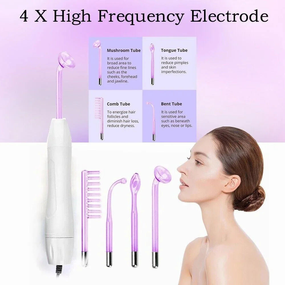 High Frequency Facial Machine Skin Spot Remover Portable Beauty Infrared Purple