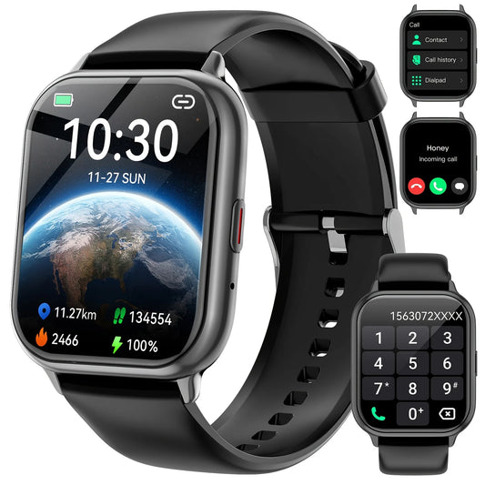 Smart watch,  calling reminder and rejection, wireless calling /dial, multi -Sport mode,SMS reminder, for iPhone/Android