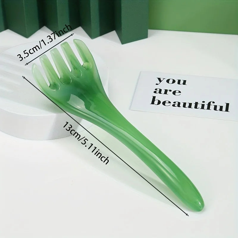 4pcs Five Claw Massage Comb Head Massager Massage Brush Five Tooth Massage Comb Acupoint Meridian Comb