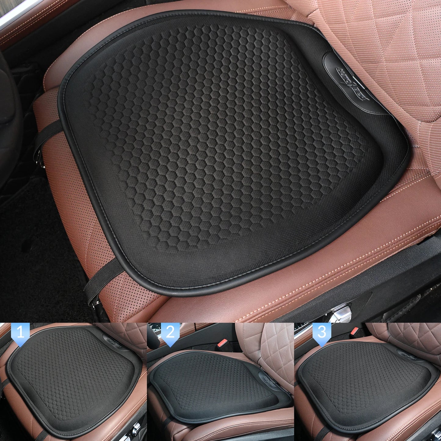 Comfort Gel Seat Cushion Soft Pad Back Pain Pressure Relief For Car Office Chair