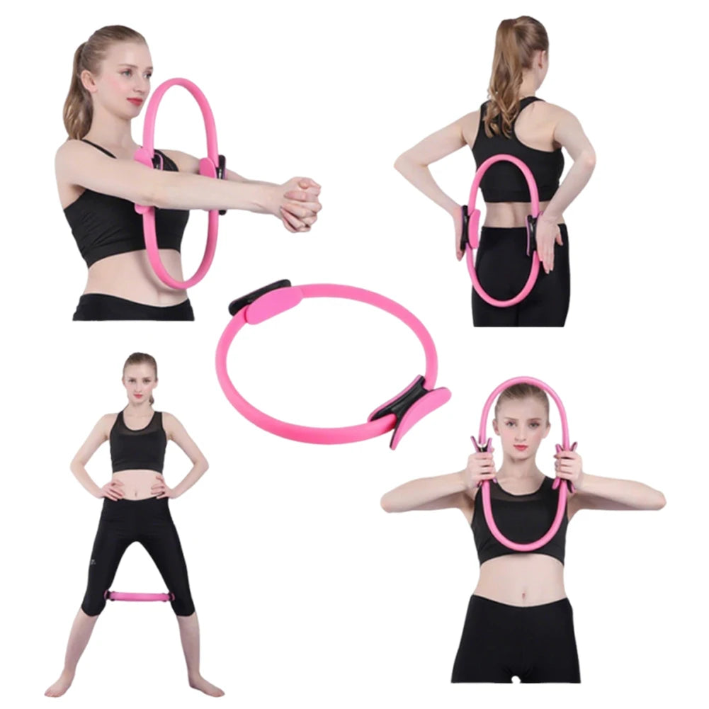 Yoga Fitness Ring Pilates Flexible Resistance Fitness Circle Women Girl Exercise Postpartum Training Ring For Pilates Equipment