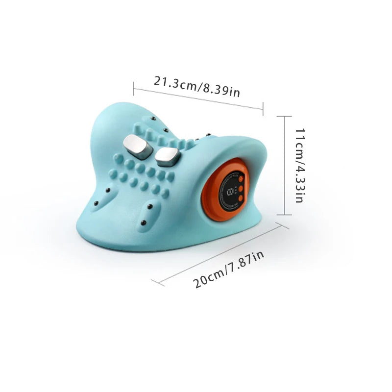 1PCS Electric Neck Massager with Finger Pressure Massage Pillow for Neck Back and Shoulder Relaxation
