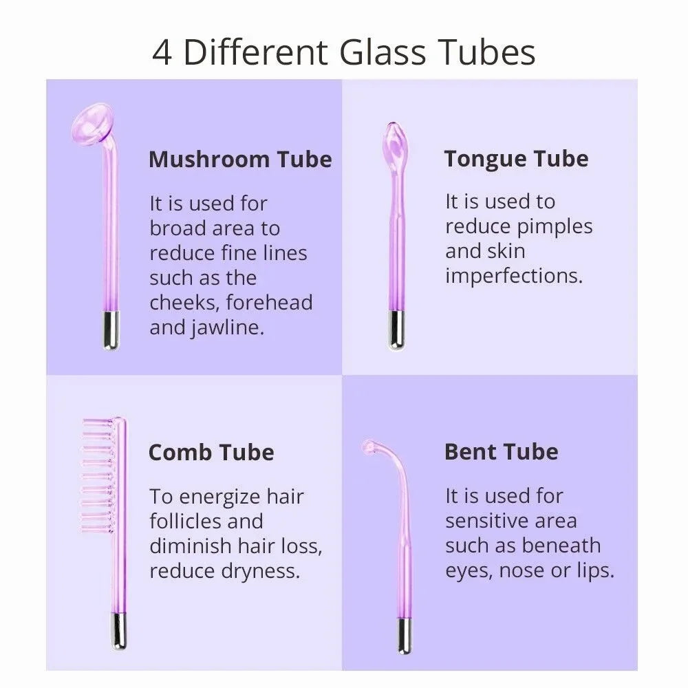 High Frequency Facial Machine Skin Spot Remover Portable Beauty Infrared Purple