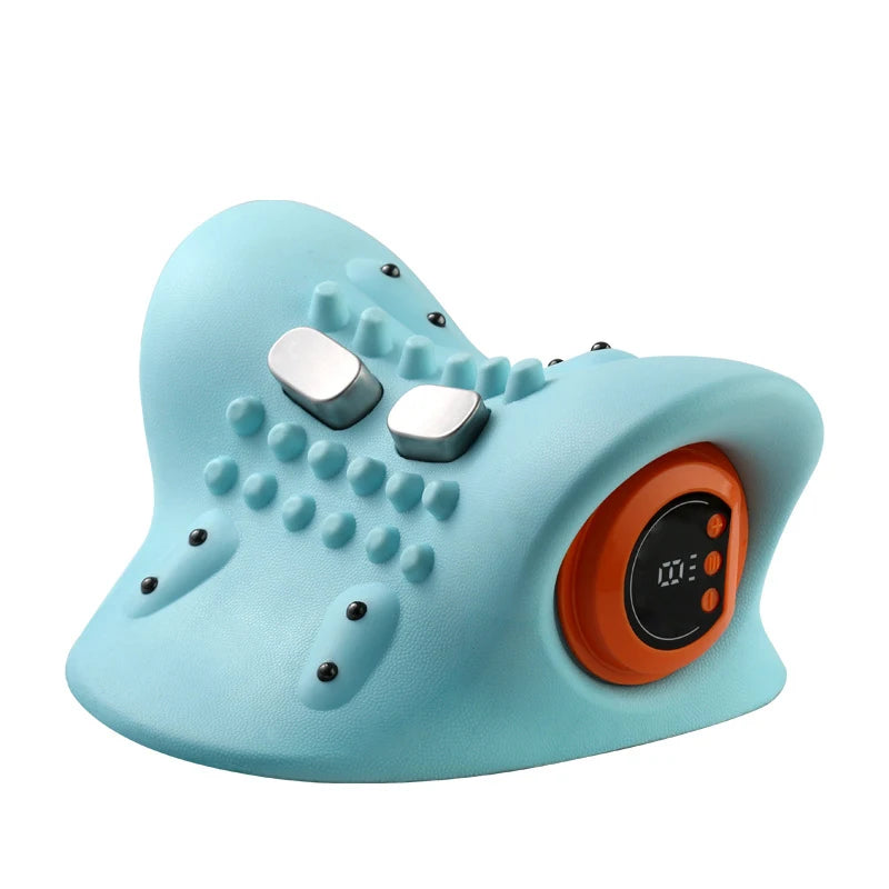 1PCS Electric Neck Massager with Finger Pressure Massage Pillow for Neck Back and Shoulder Relaxation