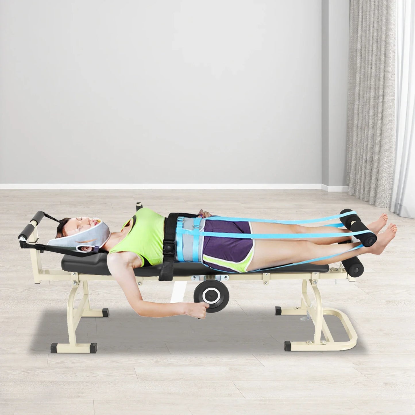 Multifunctional Body Stretcher – Health Guard for Cervical, Back Pain Relief, Adjustable Steel Frame, 120kg Capacity, Home Gym