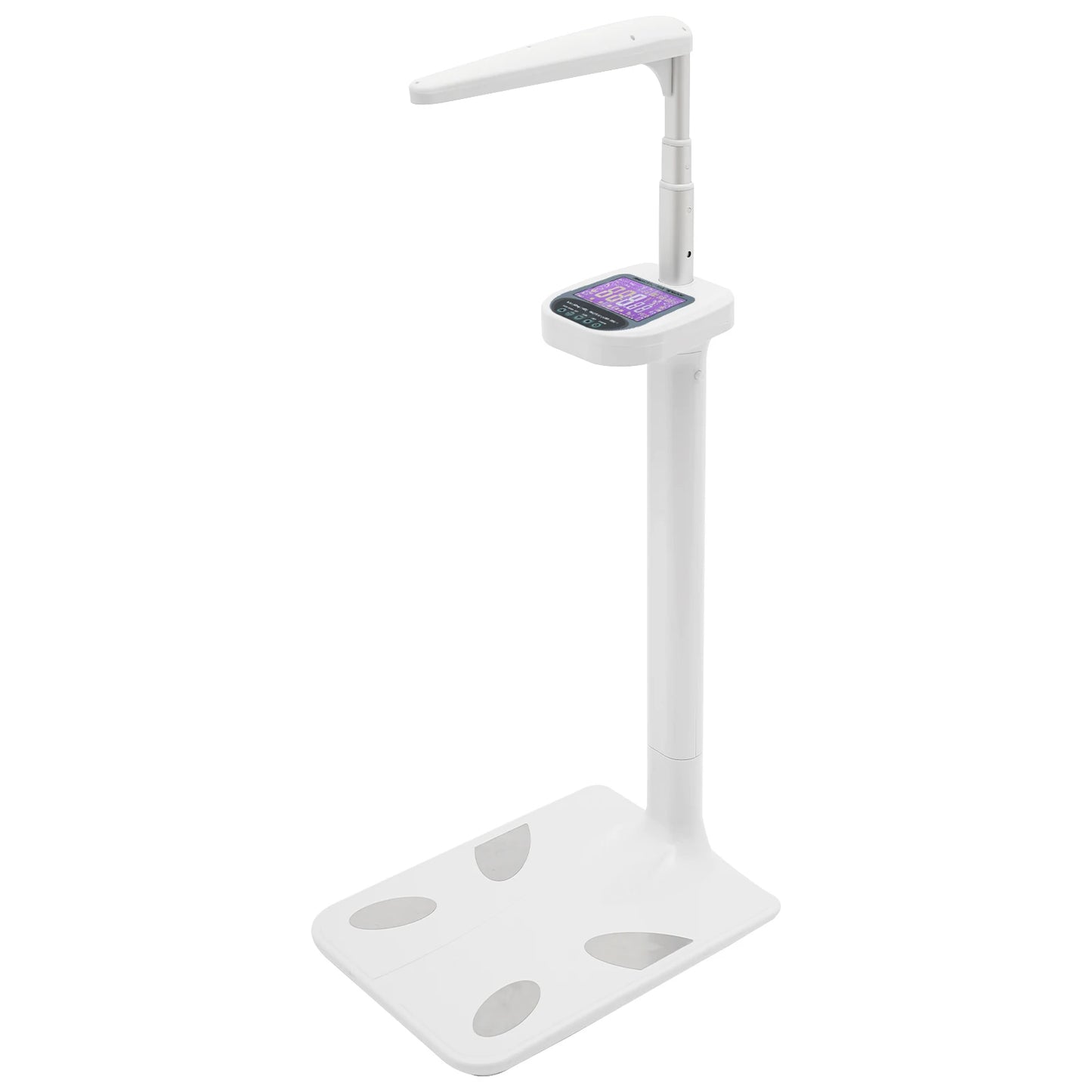 Body Weight Scale with Ultrasonic Technology, LCD Display for Weight, BMI, Body Fat, Muscle, Durable ABS and Aluminum Alloy