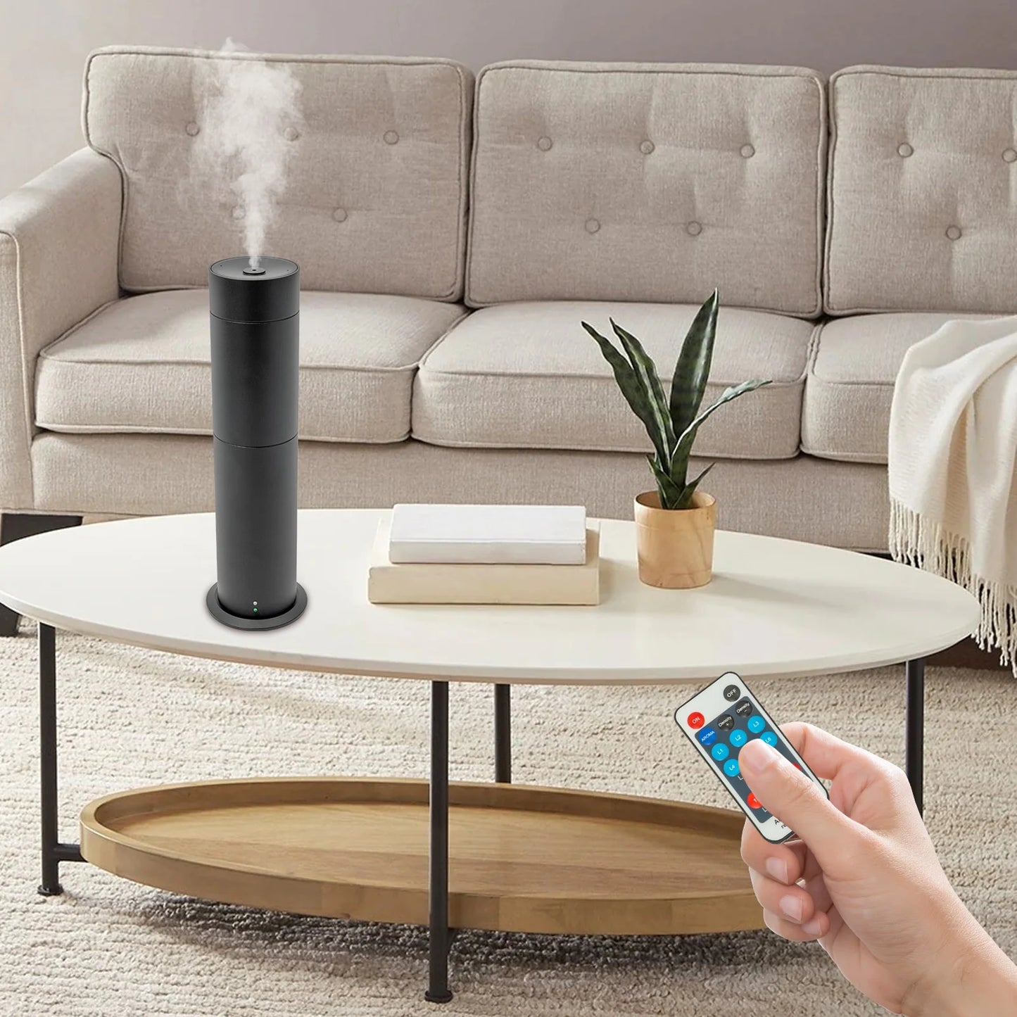 Scent Diffuser, Diffuser Aromatherapy Machine, Remote Control Atomizing Aroma Diffuser, Bluetooth Control, 120ml/4.06Oz