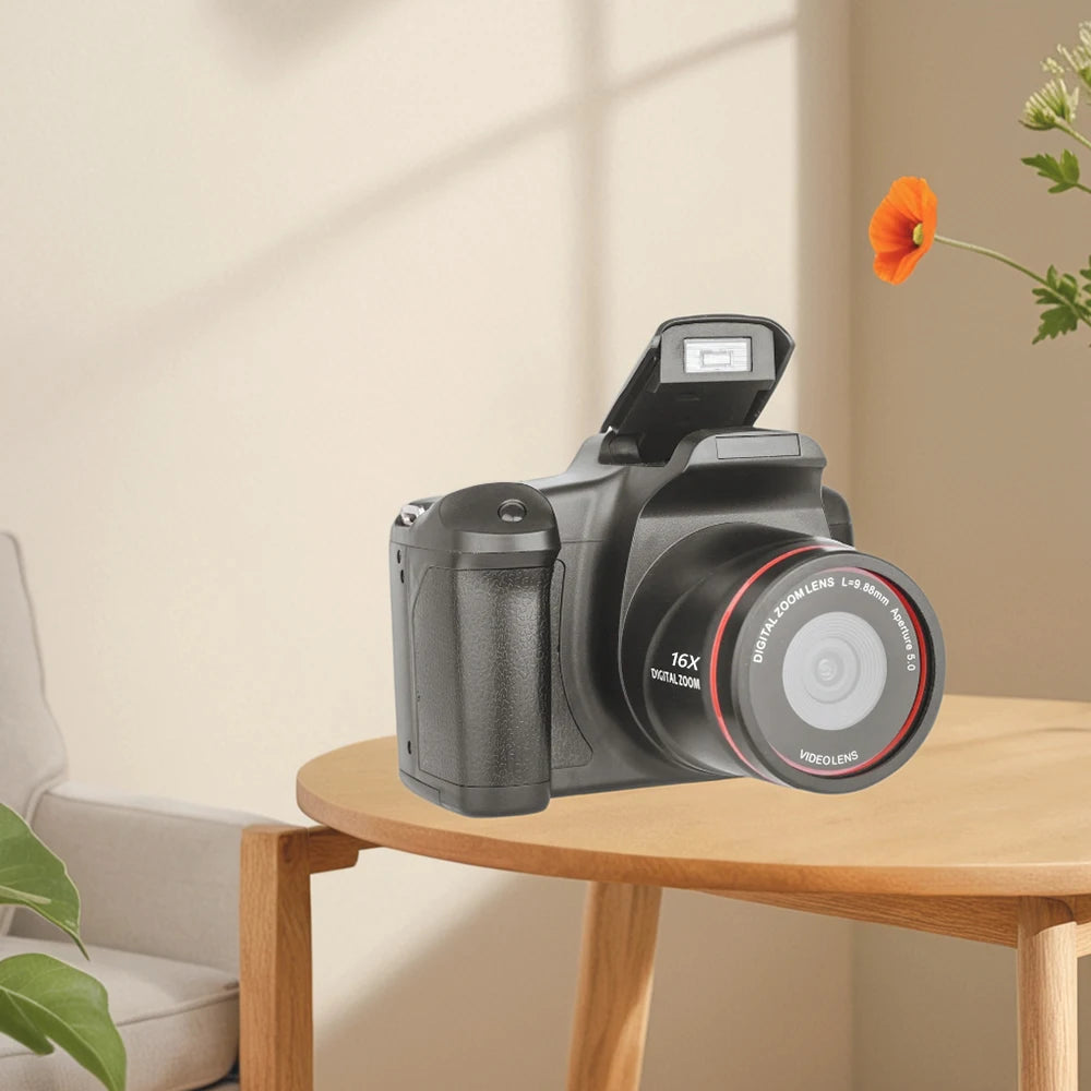 1080P 16MP Camcorder 16X Zoom Vlogging Camera with 2.4 Inch LCD Screen Video Recorder for Photography and Video