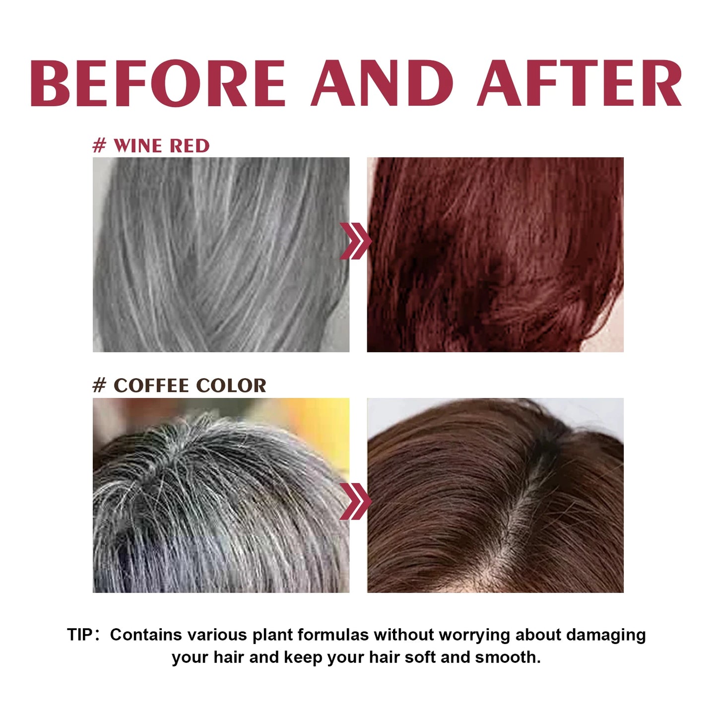 3-in-1 Hair Dyeing Shampoo Rapid Hair Dyeing Repair Dry Cleaning Nourishing Hair Roots Restoration Hair Coloring Black Shampoo