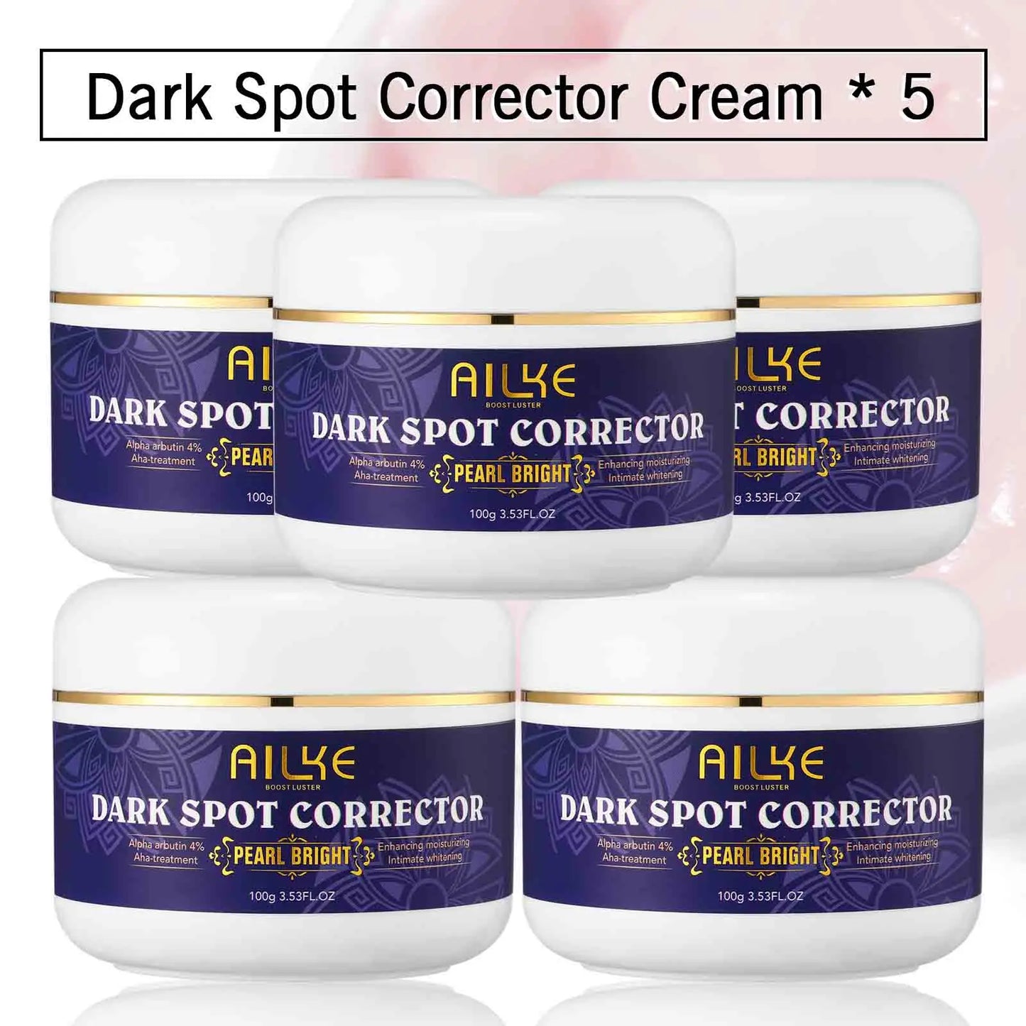 AILKE Double Glutathione Dark Spots Remover Face Cream for Armpit Elbows Legs White Spots Age Spots Sun Spots and Freckles