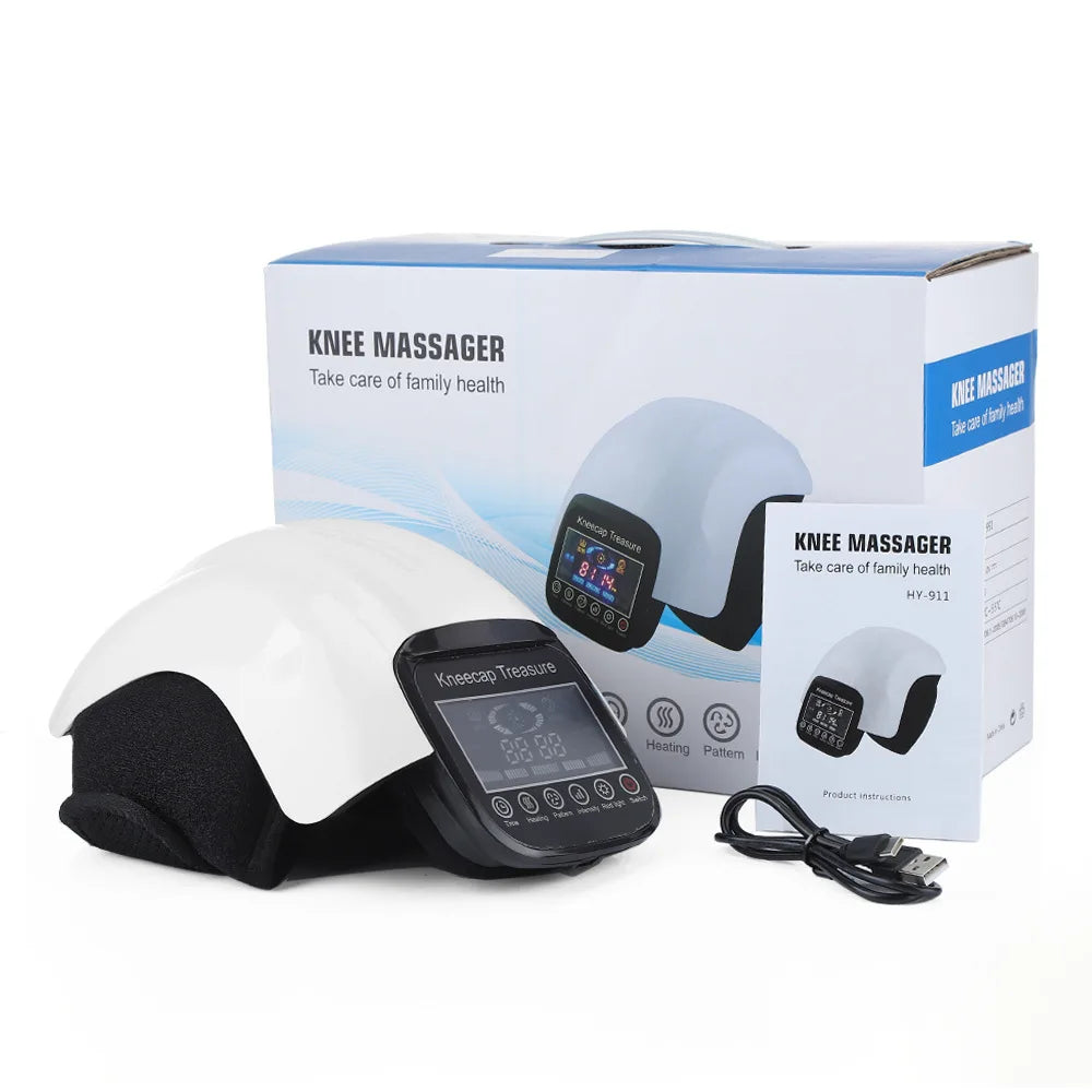 Portable Knee Massager with Vibration and Hot Compress Charging Design for Knee Health Care Ideal Gift for Elders and Friends