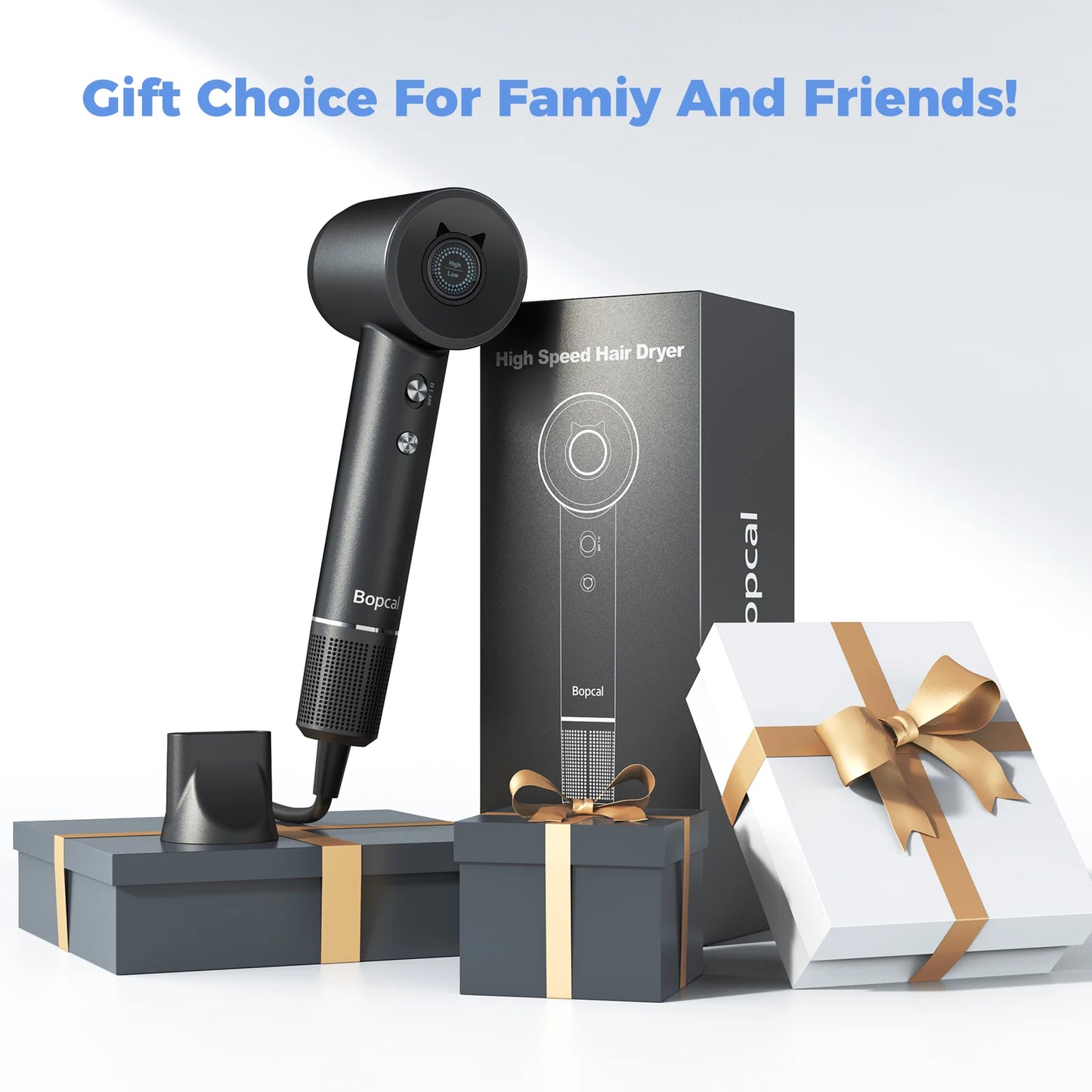 Hair Dryer 500 Millions Negative Ionic Care Blow Dryer for Fast Drying Professional 120000RPM High-Speed Hairdryer with Diffuser