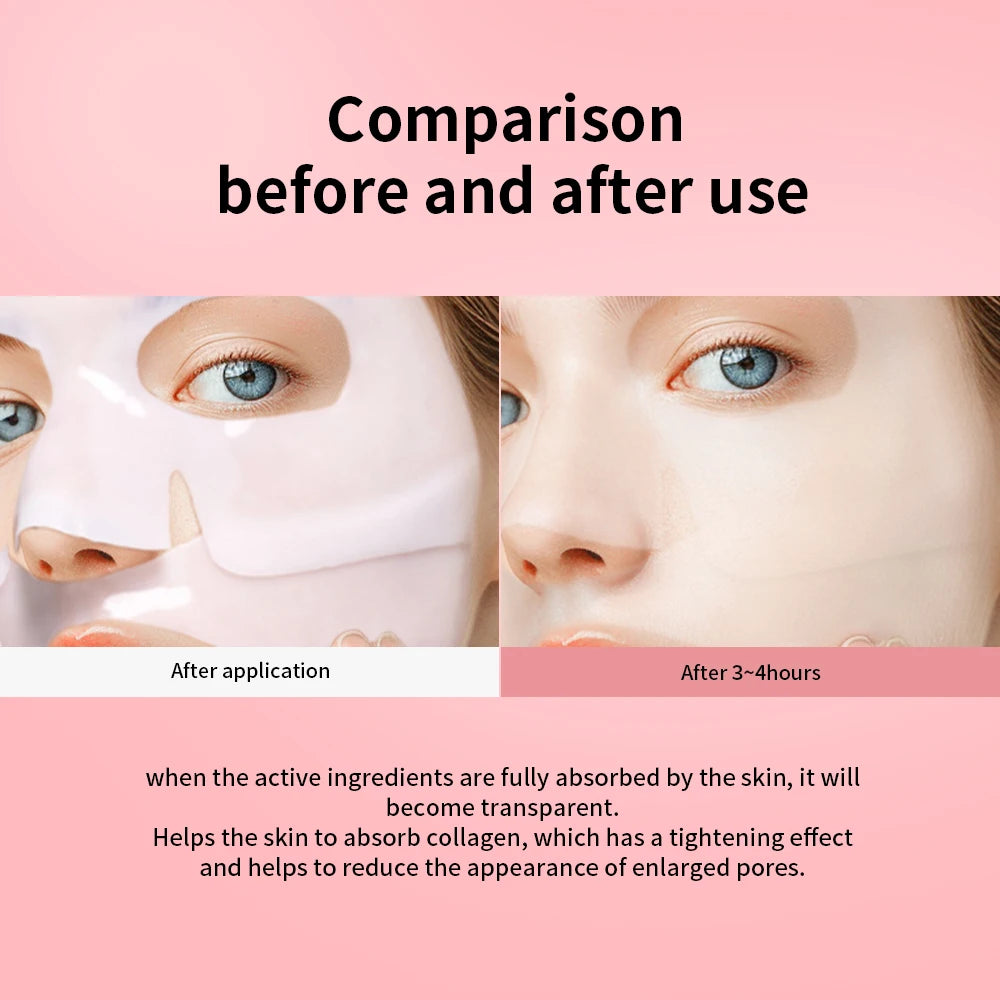 Bio-Collagen Deep Face Mask Deep Hydrating Shrink Pores Overnight Moisturizing Improving Elasticity Brightening Face Skin Care