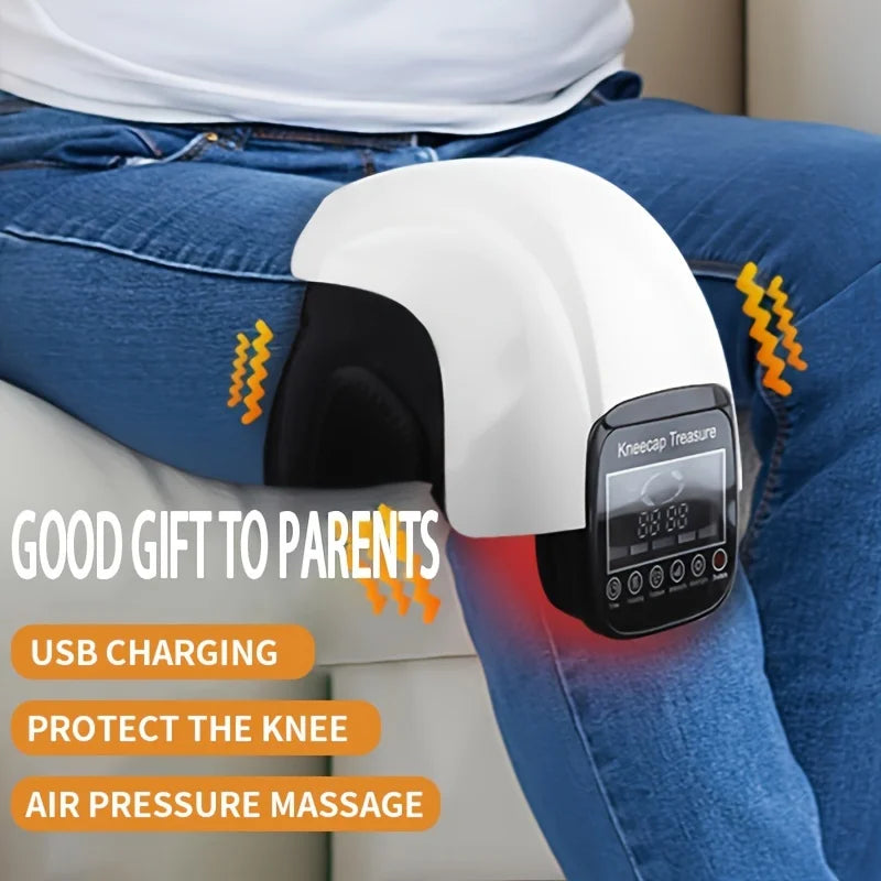 Portable Knee Massager with Vibration and Hot Compress Charging Design for Knee Health Care Ideal Gift for Elders and Friends