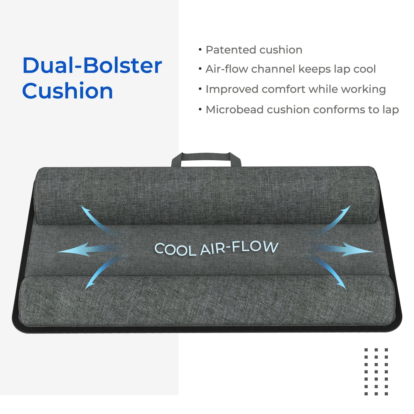 Lap Desk Home Office Pro Mouse Pad and Phone Holder 21.1x12inch Anti-Slip Strip PORTABLE LIGHTWEIGHT for Bed Sofa Couch Travel