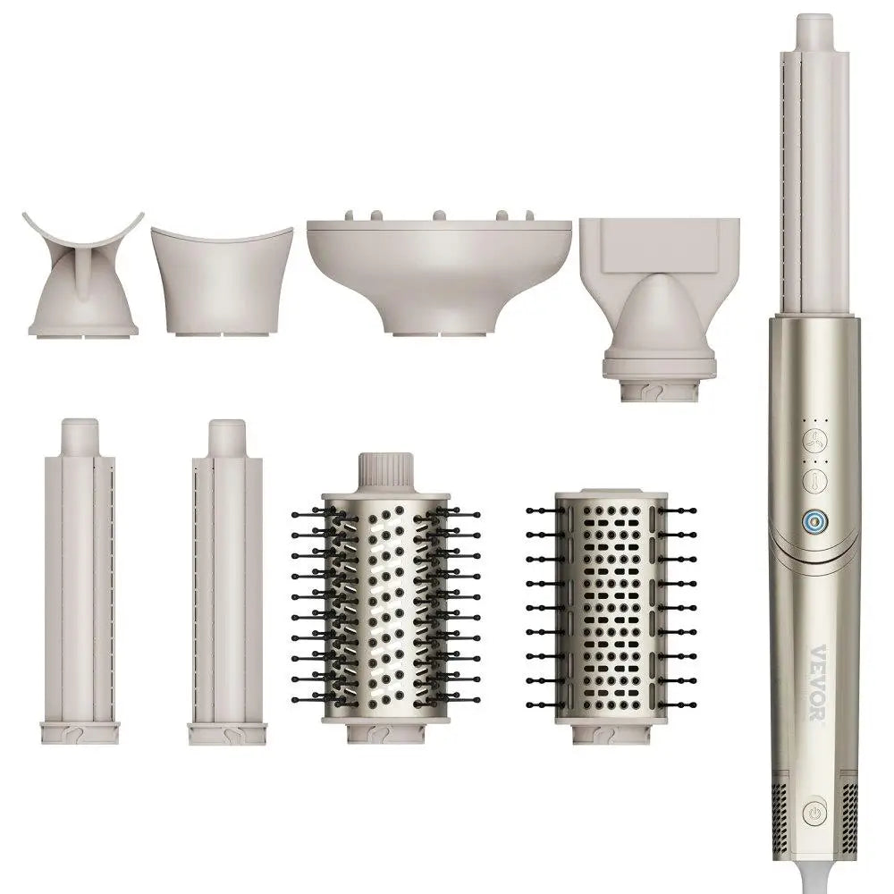 8 Piece Curling Iron Set 1.25 Inch Ceramic Wand for All Hair Types