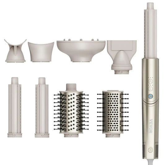 8 Piece Curling Iron Set 1.25 Inch Ceramic Wand for All Hair Types